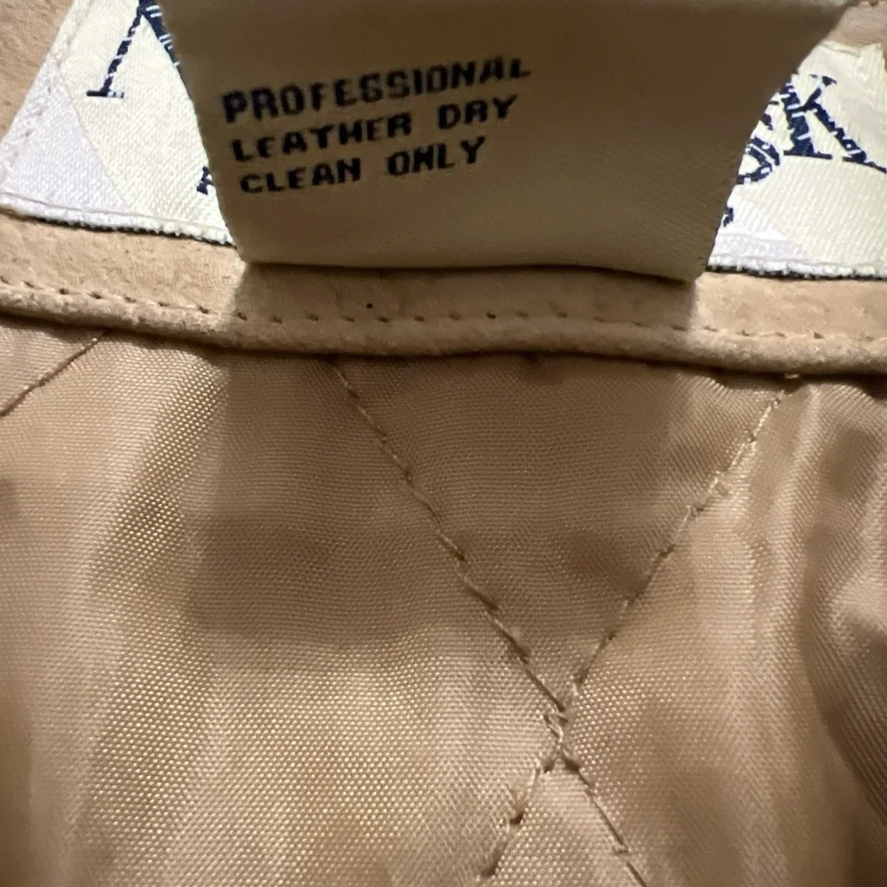 New York Classics Genuine Leather Shearling Jacket Coat Brown M - Picture 11 of 12